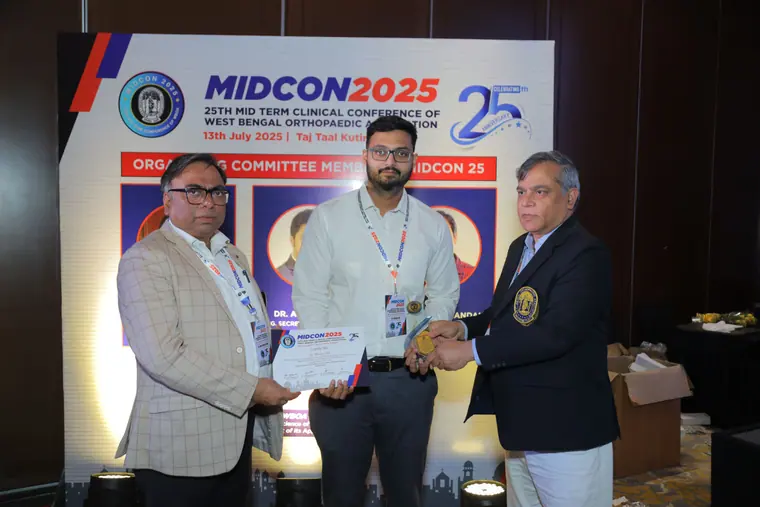 Dr. Mandar Deb felicitated at MIDCON 2025